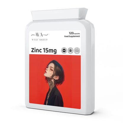 Zinc | 120 Capsules | 4 Months | Made in UK | GMP Certified |