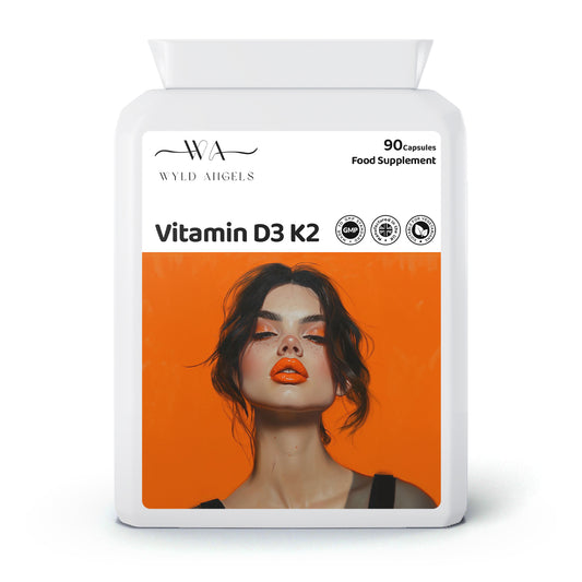 Vitamin D3K2 | 90 Capsules | 3 Months | Made in UK | GMP Certified |