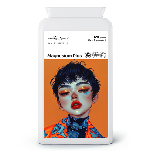 Magnesium Plus | 120 Capsules | 4 Months | Made in UK | GMP Certified |