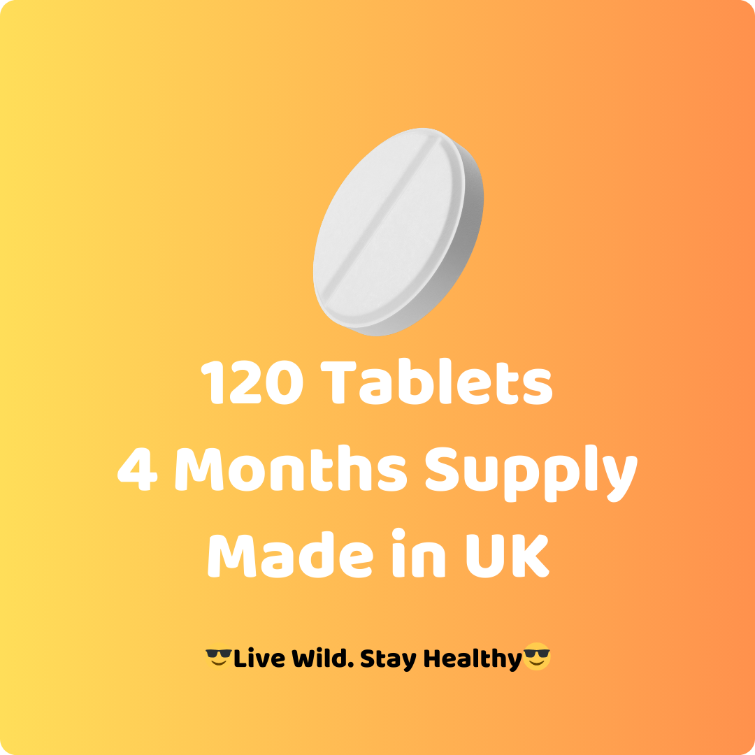 Vitamin C | 120 Tablets | 4 Months | Made in UK | GMP Certified |