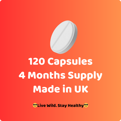 Vitamin B Complex | 120 Capsules | 4 Months | Made in UK | GMP Certified |