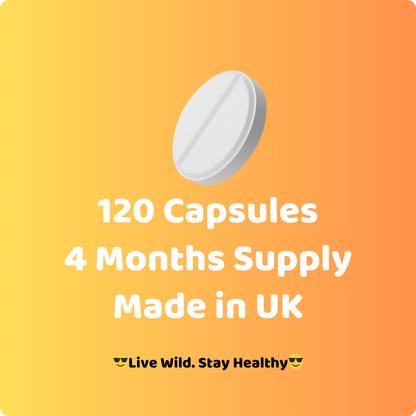 Vitamin B12 | 120 Capsules | 4 Months | Made in UK | GMP Certified |